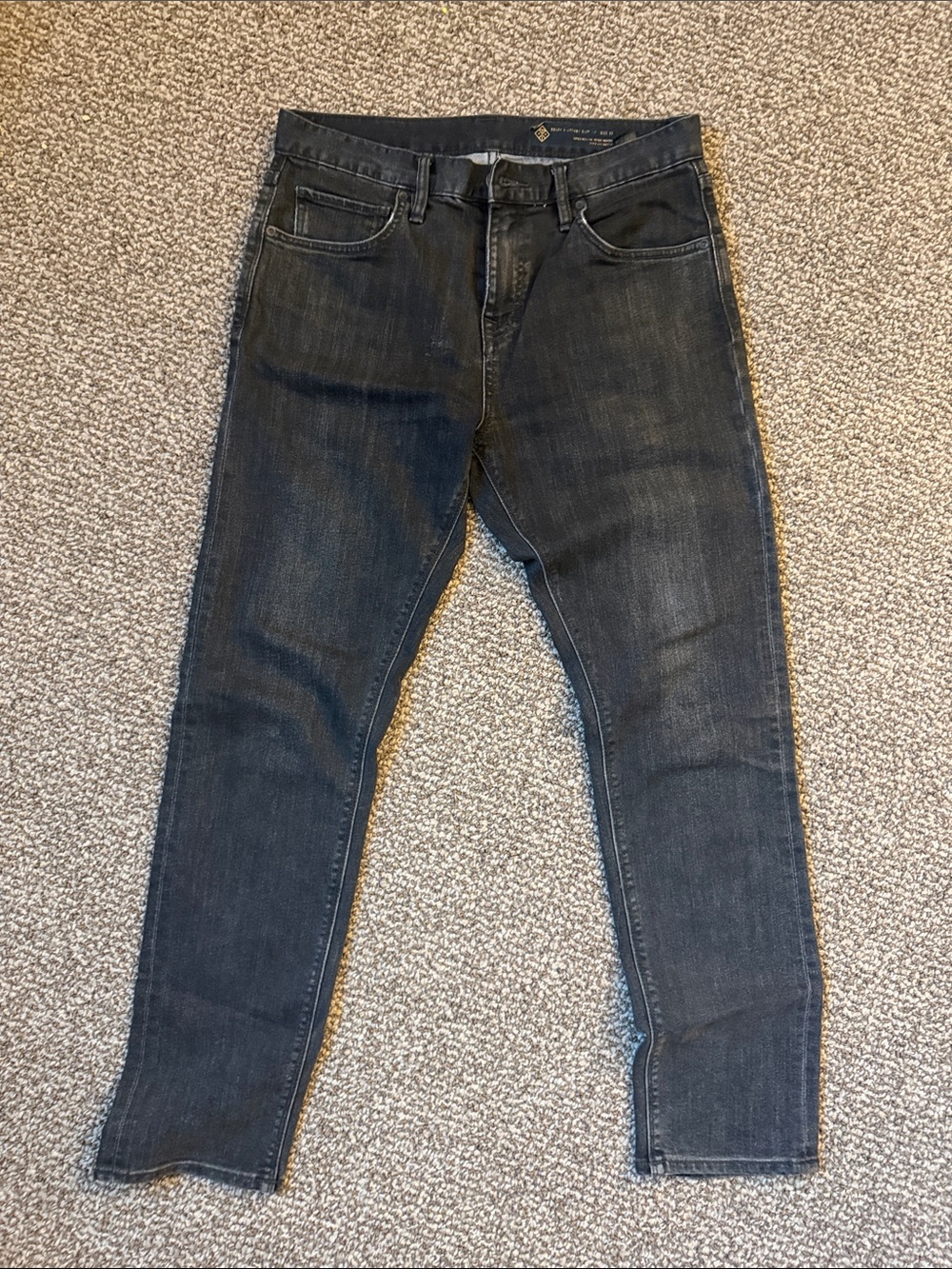 Roark Men's Charcoal Slim Straight Jeans